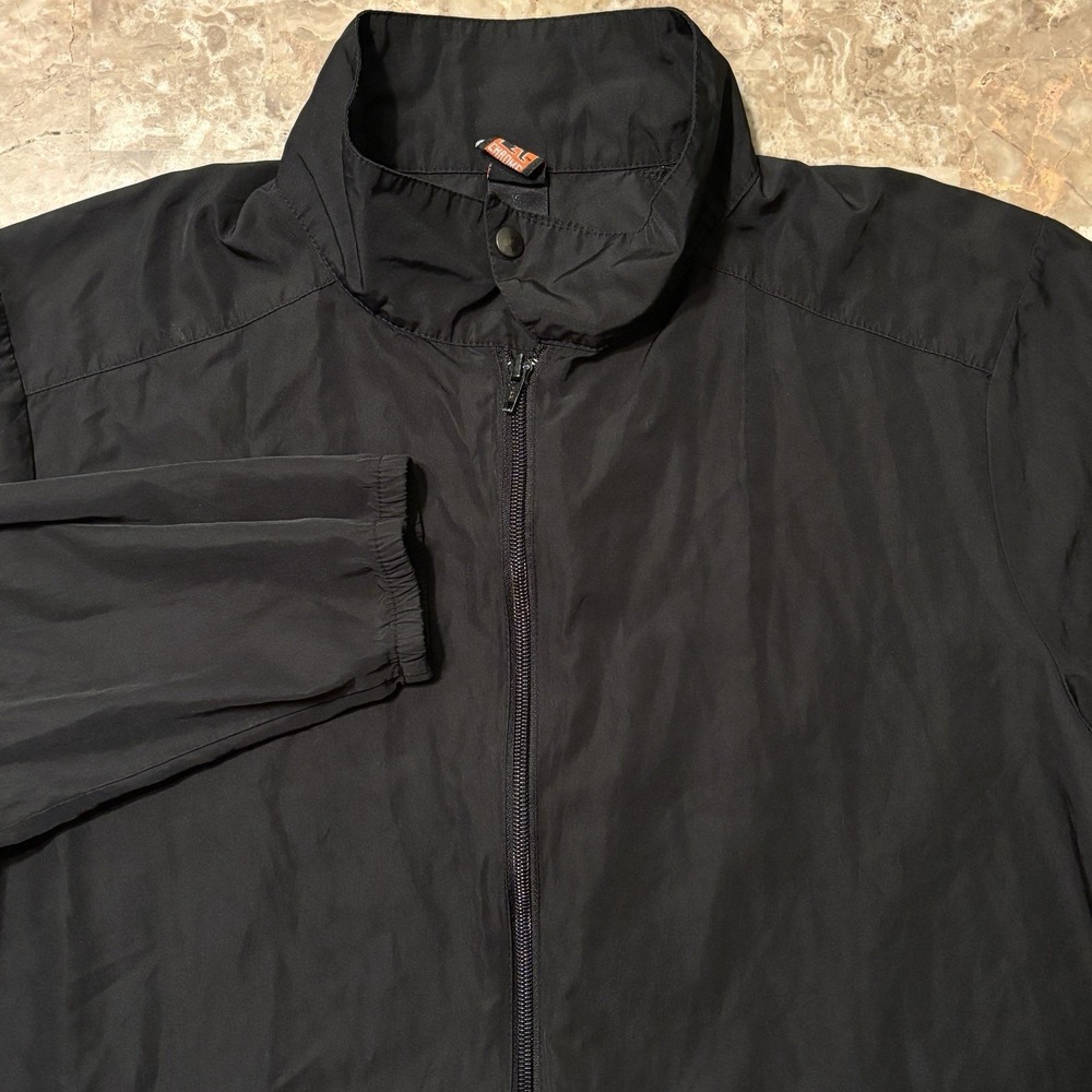 Chrome Industries Jacket Mens Large Black Full Zip Windbreaker Cycling Commuter